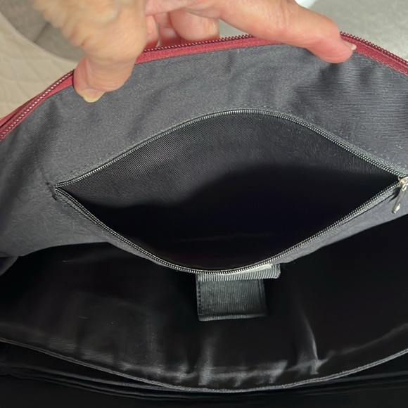 💥💥Coldwater Creek Red Faux Leather Americana Briefcase💥💥 - Picture 8 of 12